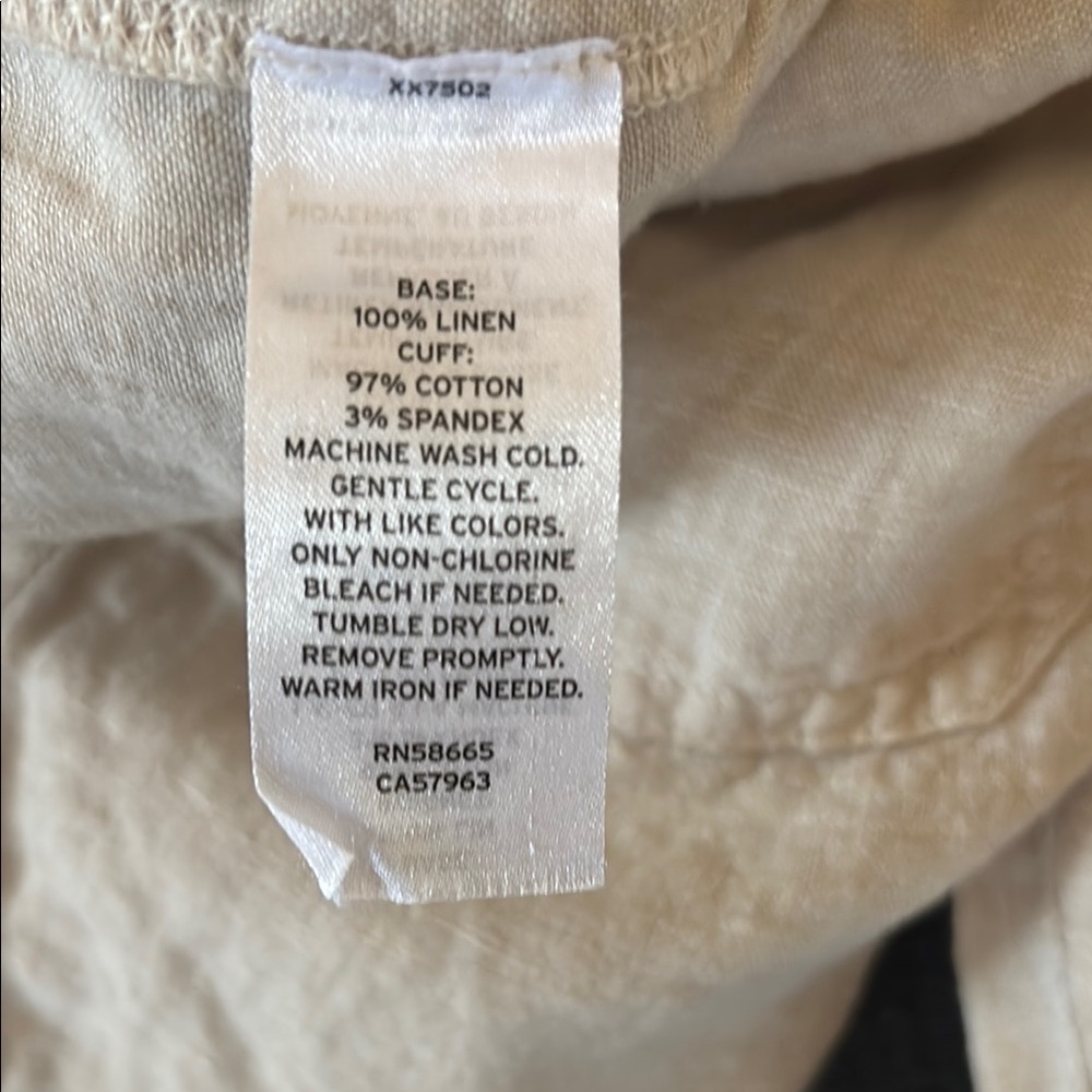 Caslon linen, elastic waist, Jogger Pants size XS - Picture 6 of 8